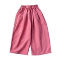 thumbnail image 1 of Bixock Fall/Winter Toddler Girls Sweatpants,Girls Clothes,Kids Wide Leg Pants Bottoms Elastic Waist Breathable Daily Casual Outer Pants for Kids Clothes, 1 of 3