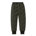 thumbnail image 1 of Bixock Fall/Winter Toddler Boys Thermal Pants,Boys Sweatpants,Kids Waterproof Pants Cotton Lined Bottoms Wear Elastic Cuff Wind Outdoor Outer Pants for Kids 4-15Years, 1 of 4