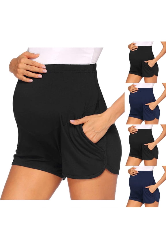 Maternity Pants,Womens Over The Belly Pants,Fashion Women's Pregnant Woman Panties Plus Size Breathable High Waist Support Adjustable Cute Printed Pregnancy Pants Leggings