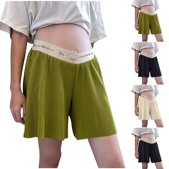 Bixock Maternity Pants,Womens Over The Belly Pants,Fashion Women's Pregnant Woman Panties Plus Size Breathable High Waist Support Adjustable Cute Printed Pregnancy Pants Leggings