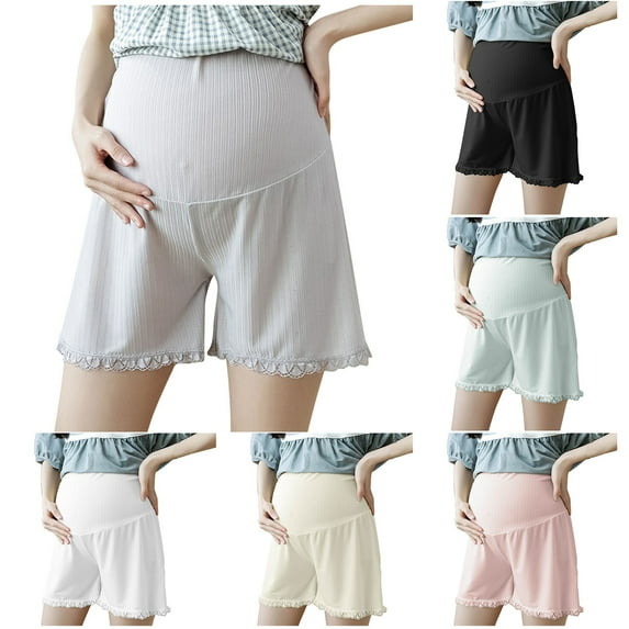 Bixock Maternity Pants,Womens Over The Belly Pants,Pregnant Plus Size Solid Color Comfortable Wear-proof Pants Shorts Leggings