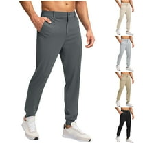 Bixock Men Cargo Jogger Sweatpants,Wide Leg Pant,Men's Pants Solid Color Golf Running Sport Button Waist Back Zipper Pocket Outdoor Jogger Long Pants