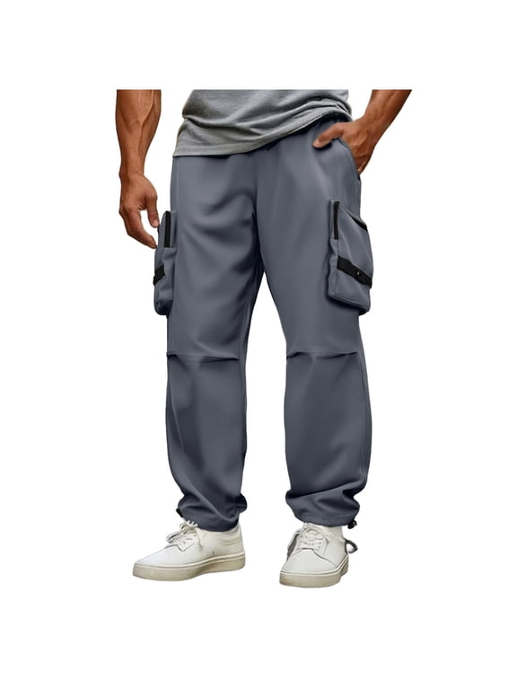 Men Cargo Work Sweatpant,Wide Led Pants,Men for Pants Casual Solid Color Outdoor Dry Multi Pocket Cargo Work Straight Leg Long Pants