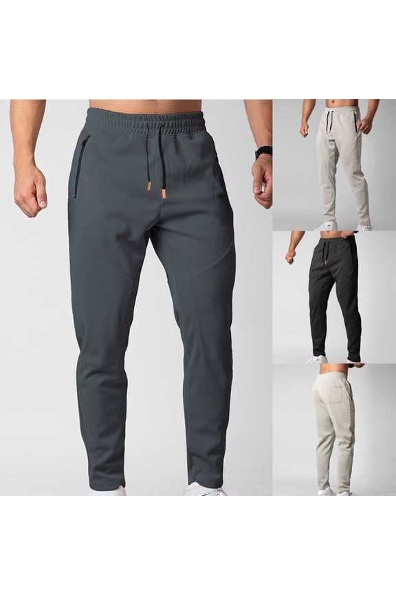 Men Cargo Work Sweatpant,Wide Led Pants,Men's Pants Casual Loose Solid Color Lined Drawstring Elastic Waist Pocket Wear Long Pants