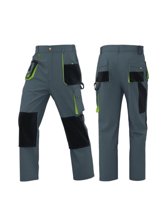 Men Cargo Work Sweatpant,Wide Led Pants,Men's Pants Fashion Color Print Work Uniform Multi Pocket Work Cargo Long Pants