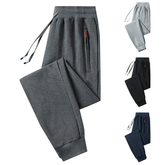 Bixock Men Drawstring Joggers Sweatpants,Men Cargo Pants,Men Casual Pants Drawstring Closure Ankle Cuff ness Jogger Sport Long Pants