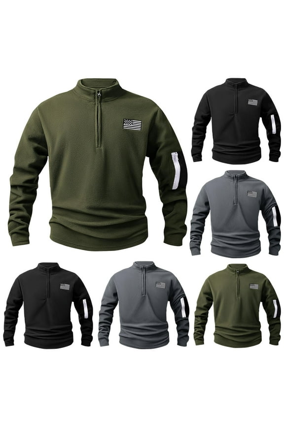 Casual Tops for Men,Stand Collar Tops for Men,Men Casual Tops Solid Color Stand Collar Hoodie with Lining and Relaxed Tops