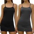 thumbnail image 1 of Bixock Nightgowns for Women Nightshirts Solid Color Adjustable Strap Sleeveless V Neck Mid Calf Loose Thin Light Breathable Summer Indoor Women Clothings, 1 of 1