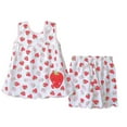 thumbnail image 1 of Bixock Onefit Sets for Kids Girls Spring Summer Dress and Shorts Two Piece Casual Out for 1-3 Years Onefit Sets, 1 of 4