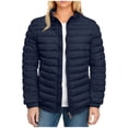 thumbnail image 1 of Bixock Packable Puffer Jackets for Women Zip Up Stand Collar Light Down Jacket Casual Coats Warm Windproof with Pockets Fall Winter Outerwear, 1 of 4