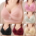 thumbnail image 1 of Bixock Plus Size Bra for Women Push Up Bra Wireless Bra Thin Lift Support Abjustable Soft Breathable Straps Everyday Casual Comfortable Women Under Wear, 1 of 3