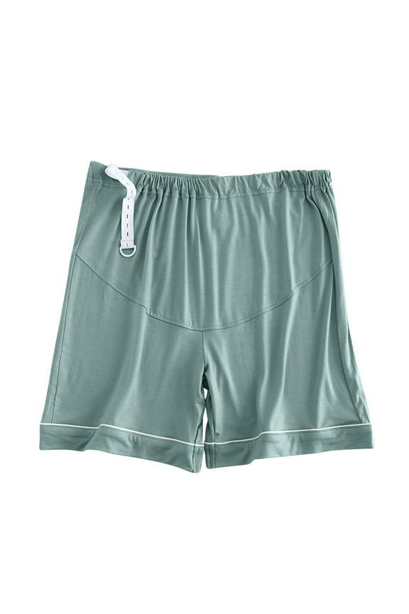 Plus Size Pants for Women,Wide Leg Pants for Women,Pants for Women Maternity Shorts Solid Color Adjustable High Waisted Loose Postpartum Home Wear Pants