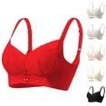 thumbnail image 1 of Bixock Push Up Bra for Women No Underwire Wireless Bra Lace Splicing Lift Support Breathable Abjustable Straps Everyday Casual Comfortable Women Under Wear, 1 of 7