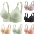 thumbnail image 1 of Bixock Push Up Bra for Women No Underwire Wireless Bra Thin Breathable Lift Support Front Button Closure Abjustable Straps Women Under Wear, 1 of 5