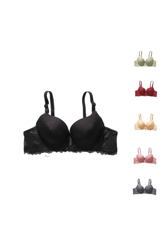 Wireless Bras for Women No Underwire Lace Splice Back Buckle Thin Layer Air Permeable Cozy Daily Inner Wear Women Bras