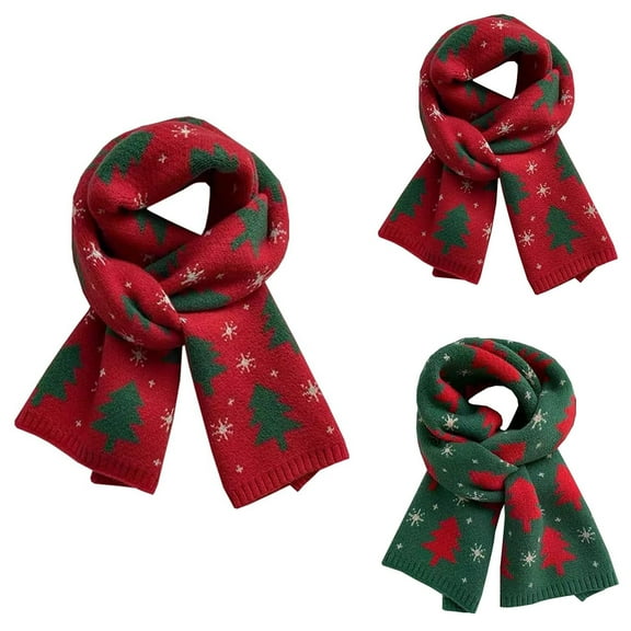 Bixock Scarves for Women,Warm Soft Scarf for Women,Women's Scarves Double Sided Print Lengthening Soft Cozy Warm Knitted Winter Fashion Scarves