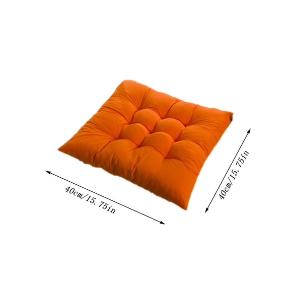 Indoor Outdoor Garden Patio Home Kitchen Office Chair Seat Cushion Pads Orange 15.75"