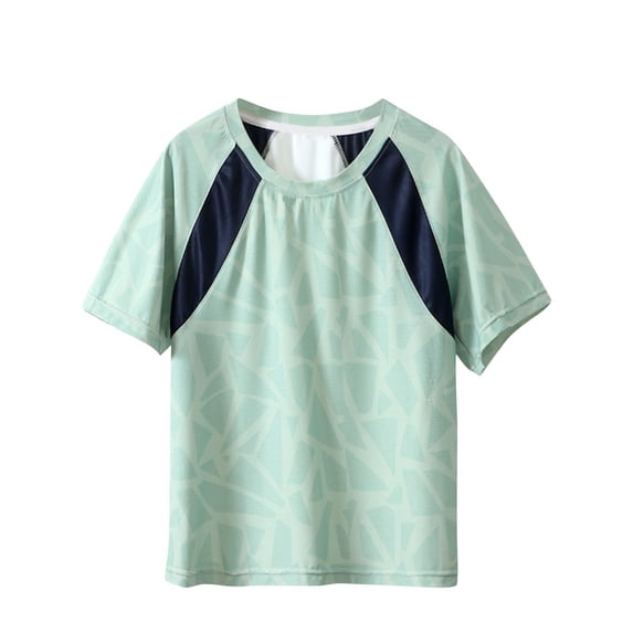 Bixock Toddler Boys Girls Short Sleeve Shirts Solid Color Basic Tops Crew Neck able Tops Toddler Clothes 3Y-16Y