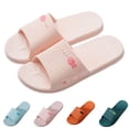thumbnail image 1 of Bixock Summer Slippers for Women,Slides for Women and Men Bathroom Shower Shoes Non Slip House Slippers Lightweight Beach Sandals, 1 of 5