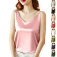 thumbnail image 1 of Bixock Womens Tank Tops Sleeveless Blouse Camisole V Neck Solid Color Slim Casual Shirt Daily Inner Layering Fashion Top, 1 of 6