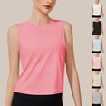 thumbnail image 1 of Bixock Tank Tops for Womens Sleeveless Blouse Crew Neck Solid Color Loose Casual Shirt Daily Basic Everyday Fashion Top Beach Vacation Summer Clothes, 1 of 3