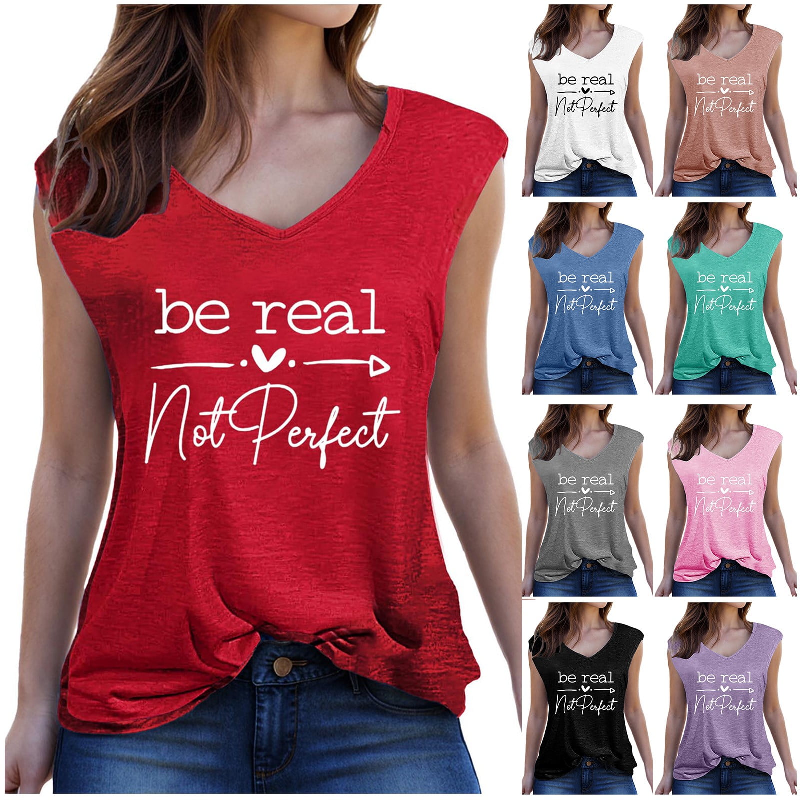 Bixock Summer Women Tops,Tank Tops for Women,Blouse for Women Solid ...