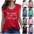 thumbnail image 1 of Bixock Womens Tank Tops Sleeveless Blouse Solid Color V Neck Inner Outer Wear Casual Shirt Daily Layering Top Beach Vacation Summer Clothes, 1 of 3
