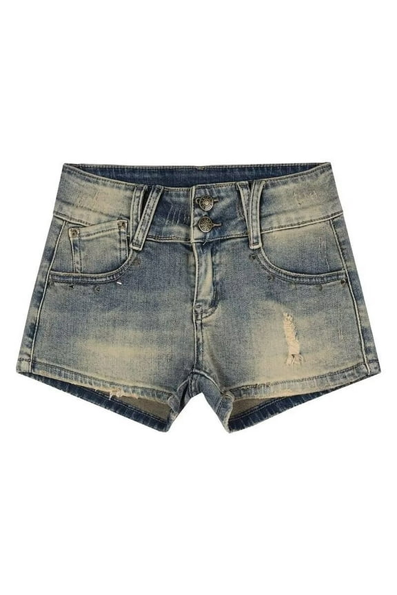 Summer Women's Clothing,Shorts for Women,Pants for Women Solid Color Straight Leg Stretchy Denim Shorts Dance Hip Wrap Slim Leg Shorts Ladies Shorts Clothes
