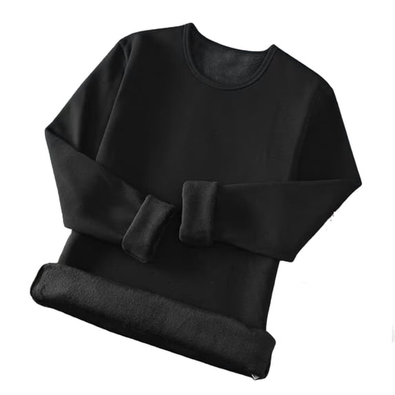 Bixock Thermal Undershirts for Men Long Sleeve Tops Crew Neck Long Sleeve Top High Elastic Slim Warm Workout Thermal Base Layer Homewear Mens Clothings