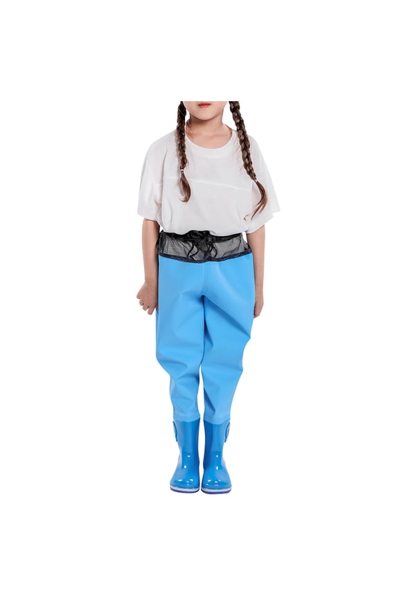 Toddler Boys Girls Jogger Sweatpants,Pants for Kids Boys and Girls PVC Water Wader Waterproof Rain Pants