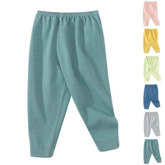 Bixock Toddler Boys Girls Jogger Sweatpants,Pants for Kids Toddler Solid Color Cotton Pants for Layering or Outerwear 1-7 Years Pants