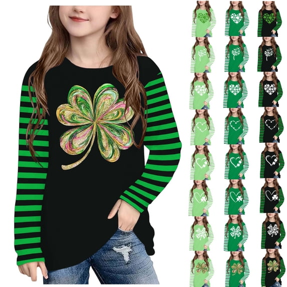 Bixock Toddler Boys Girls Shirts Kids Crew Neck Graphic Tee Long Sleeve T Shirts Workout Breathable Cute Casual Tops Summer Clothes 3-14Years