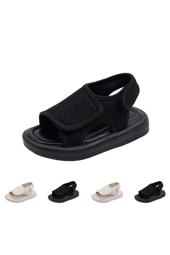 Toddler Boys Sandals,Sandals for Boys,Kids Shoes Boys Solid Color Canvas Open Toe Sandals Soft Sole Toddler First Beach Summer Shoes