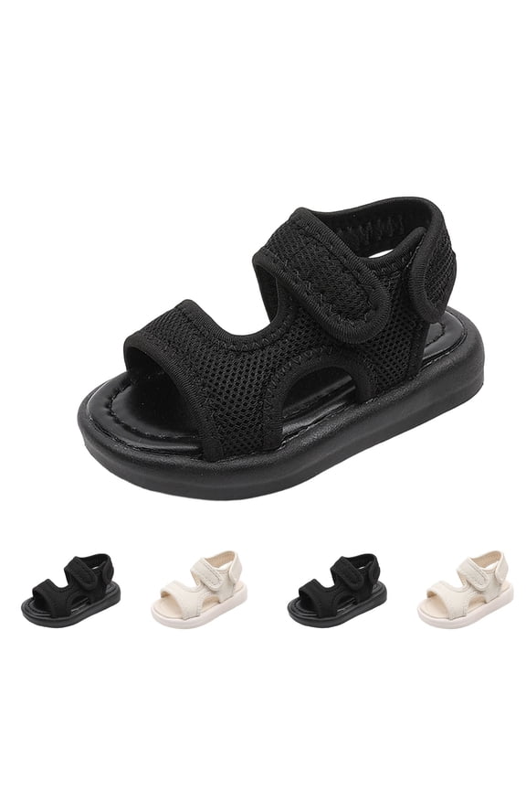 Toddler Boys Sandals,Sandals for Boys,Kids Shoes Toddler Boy Solid Color Fabric Open Toe Sandals Soft Sole First Beach Summer Shoes