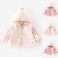 thumbnail image 1 of Bixock Toddler Boys and Girls Tops,Kids Long Sleeve Tops Floral Print Hooded Lightweight Sun Jacket for Girls 0.5-5Y Tops, 1 of 5