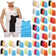 thumbnail image 1 of Bixock Toddler Camisole,Cotton Short Sleeve T-Shirts,Kids 3 Pack Solid Color Cami Tank Tops for Girls Crew Neck Sleeveless Layering Summer Tops, 1 of 4
