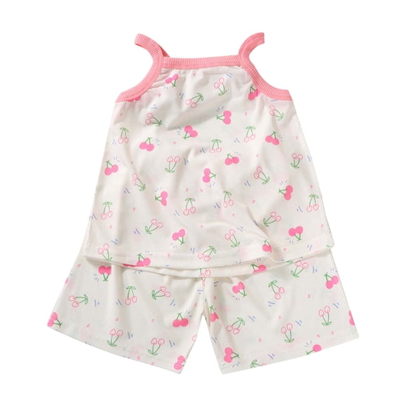 Bixock Toddler Clothings Boys Girls Loungewear Set Kids Tank Top Sleepwear Kids Sleepwear Set Sleeveless Tank Thin Light Loose Indoor Outfits for Young Girls