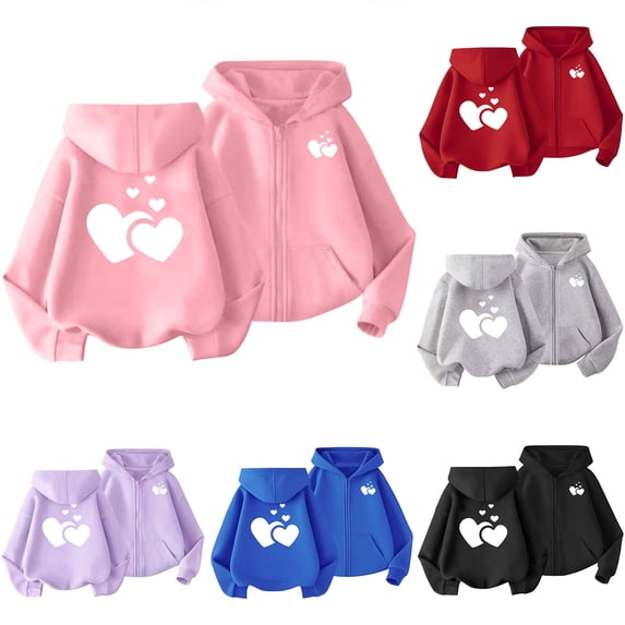 Bixock Toddler Girls Hooded Sweatshirts,Girls Long Sleeve Tops,Kids Long Sleeve Hoodie Print Crew Neck Loose Sport Girls Fall Winter Daily Pullover Top Toddler Clothes 3-13