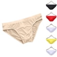 thumbnail image 1 of Bixock Underwear for Men,Men's Underwear Briefs Bikini Style Solid Color Pouch Enhanced Ice Silk Stretch Breathable Low Waist Soft Briefs, 1 of 4