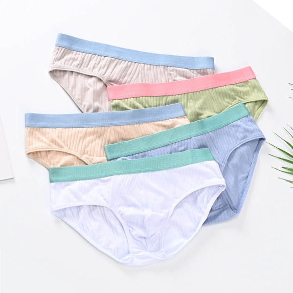 Bixock Underwear for Men,Men's Underwear Solid Color Briefs Color Breathable Soft Stretch Briefs