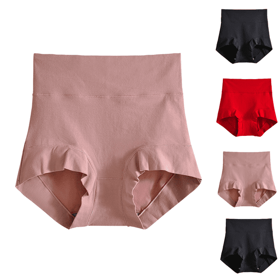 Bixock Underwear for Women,Period Underwear for Women,Mid Waist Silkworm Protein Solid Color Breathable Soft Teen Girls Underwear Briefs