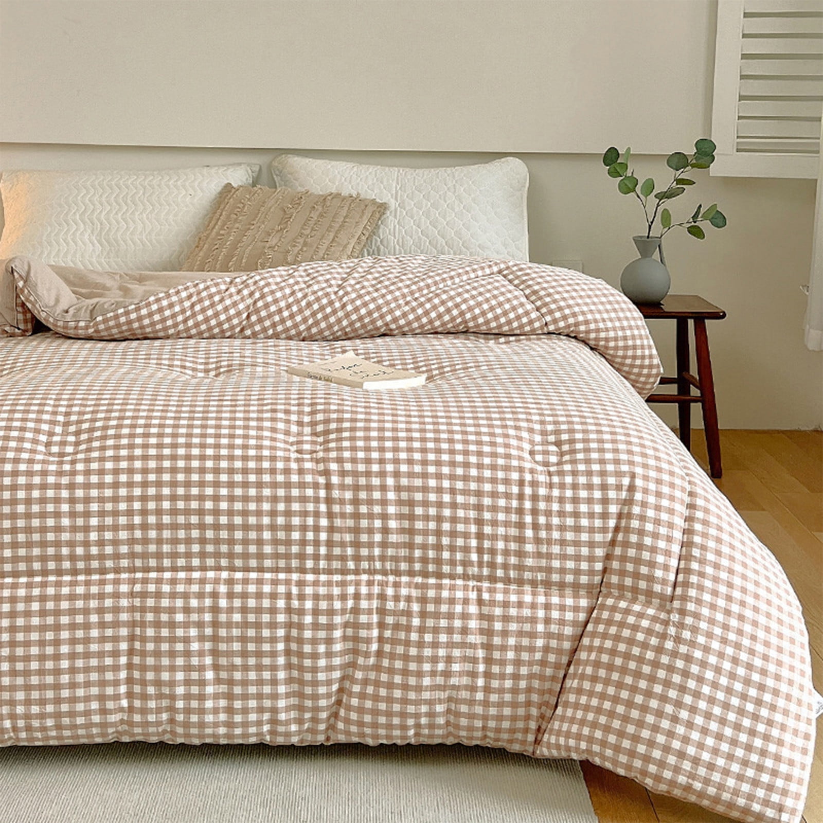 Bixock Winter Blanket, Hotel Duvet White Down Warm Quilt Thickened Winter Quilt Spring and Fall Summer Cool Quilt Twill Milled Quilt