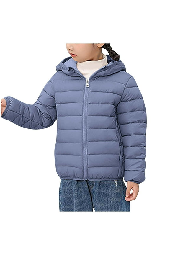 Winter Jackets for Kids,Fleece Jacket Boys and Girls,Children's Winter Solid Color Casual Sports Warm and Thick Down Jackets Top For Kids