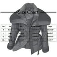 thumbnail image 1 of Bixock Winter Women Fleece Parkas Coats,Women Puffer Jackets,Women’s Warm Outerwear Jackets Solid Color Short Puffer Jacket Long Sleeve Thickened Quilted No Hood Outerwear Jackets, 1 of 2