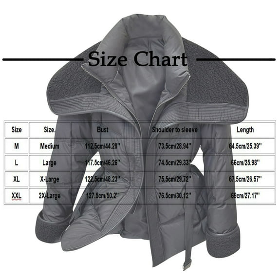 Bixock Winter Women Fleece Parkas Coats,Women Puffer Jackets,Women’s Warm Outerwear Jackets Solid Color Short Puffer Jacket Long Sleeve Thickened Quilted No Hood Outerwear Jackets