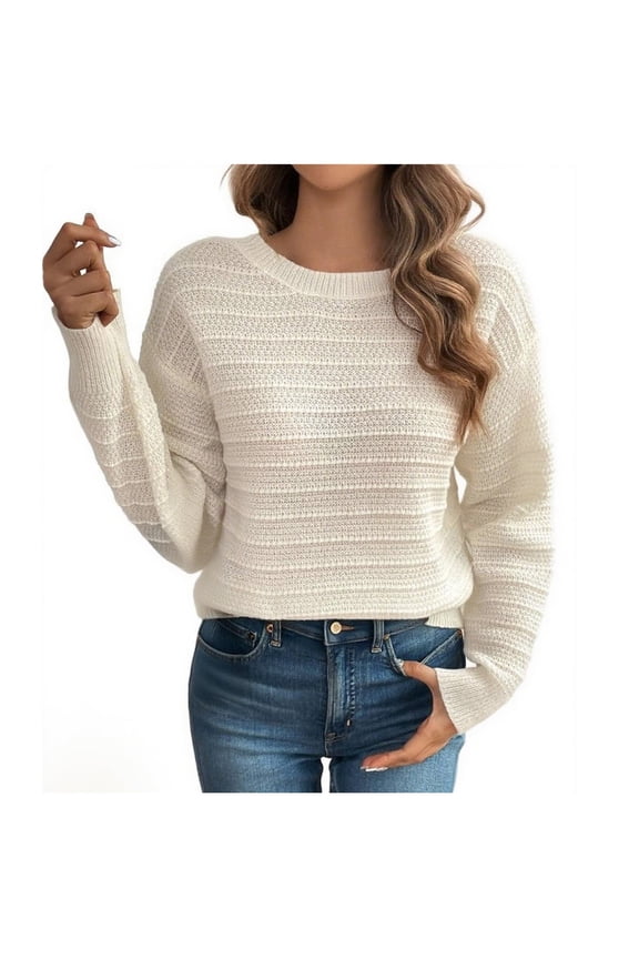 Women Fall and Winter Blouse,Women Casual Tops,Bixock Tops for Women Solid Color Casual Back Bow Sleeve Top Long Sleeve Round Neck Top Casual Blouse for Women