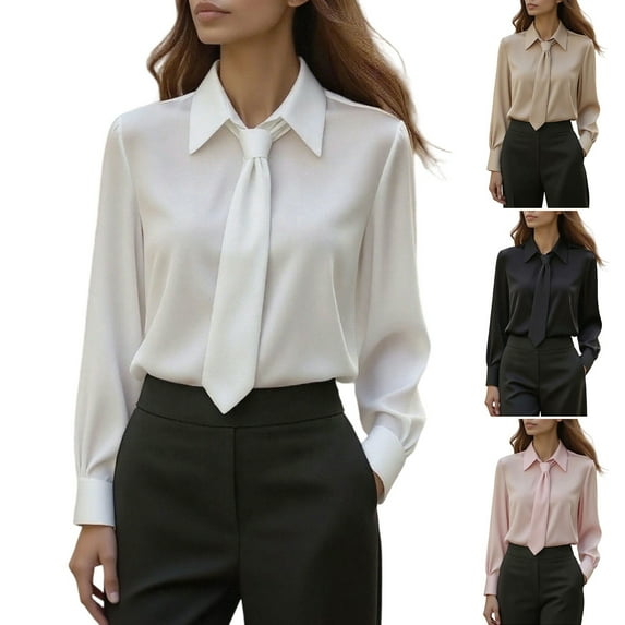 Bixock Women Fall and Winter Blouse,Women Casual Tops,Bixock Women Fall and Winter Blouse Casual Loose Solid Color Long Sleeve Top Casual Tops for Women