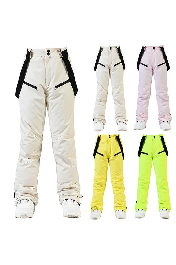 Women Fall and Winter Clothes,Women Casual Pants,Women Couple Same Size Ski Pants Large Warm Single Board Double Board Windproof Strap Pants Ski Pants Pants