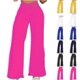 thumbnail image 1 of Bixock Women's Wide Leg Pants High Waisted Cargo Pants Loose Straight Leg Pants Drapey Comfortable Breathable Casual Pants for Women Clothes, 1 of 4