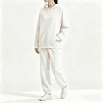 thumbnail image 1 of Bixock Women Fall and Winter Outfit Set,Women Two-piece Set,Women Casual Set Solid Color Hooded Long Sleeve Top and Jogger Pants Athletic Wear Set, 1 of 8